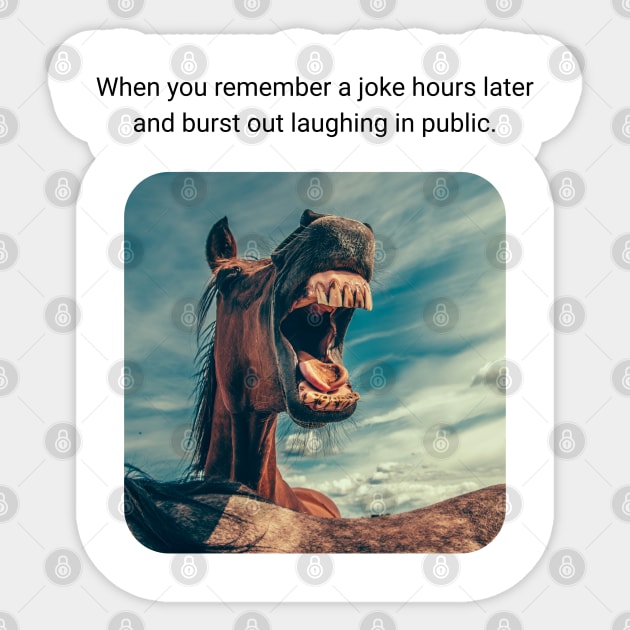Remember a Joke Sticker by TEENIE DESIGN
